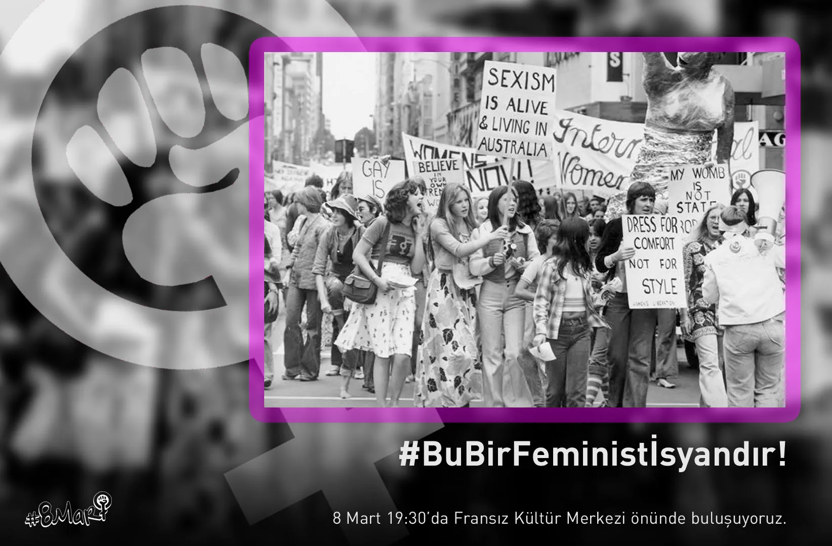 8 Mart Feminist Gece Yürüyüşü / 2019 / Sosyal medya eylemi