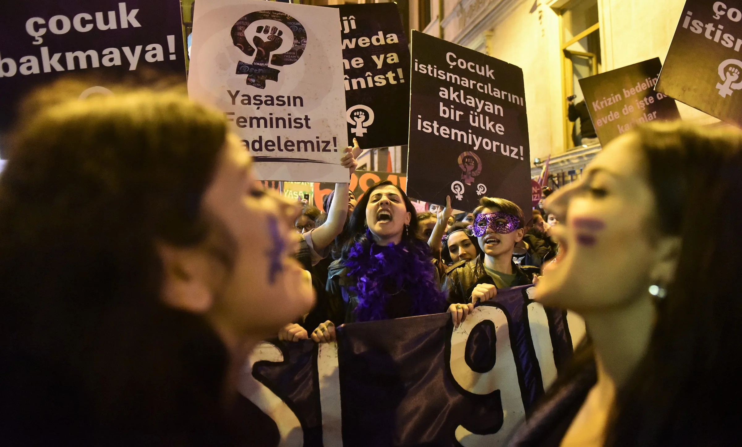 8 Mart Feminist Gece Yürüyüşü / 2020 / Foto: Zeynep Kuray