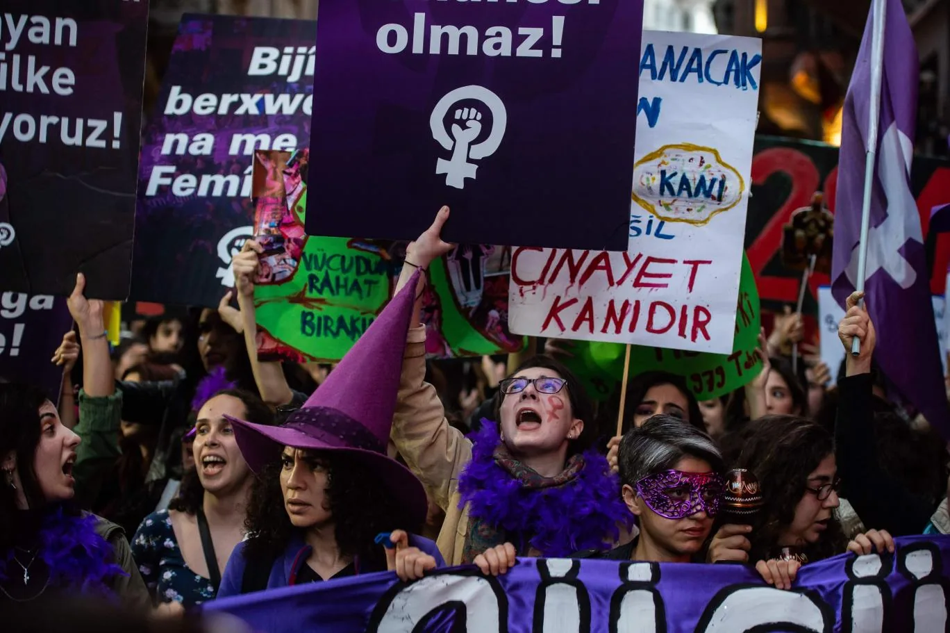 8 Mart Feminist Gece Yürüyüşü / 2020 / Foto: AFP