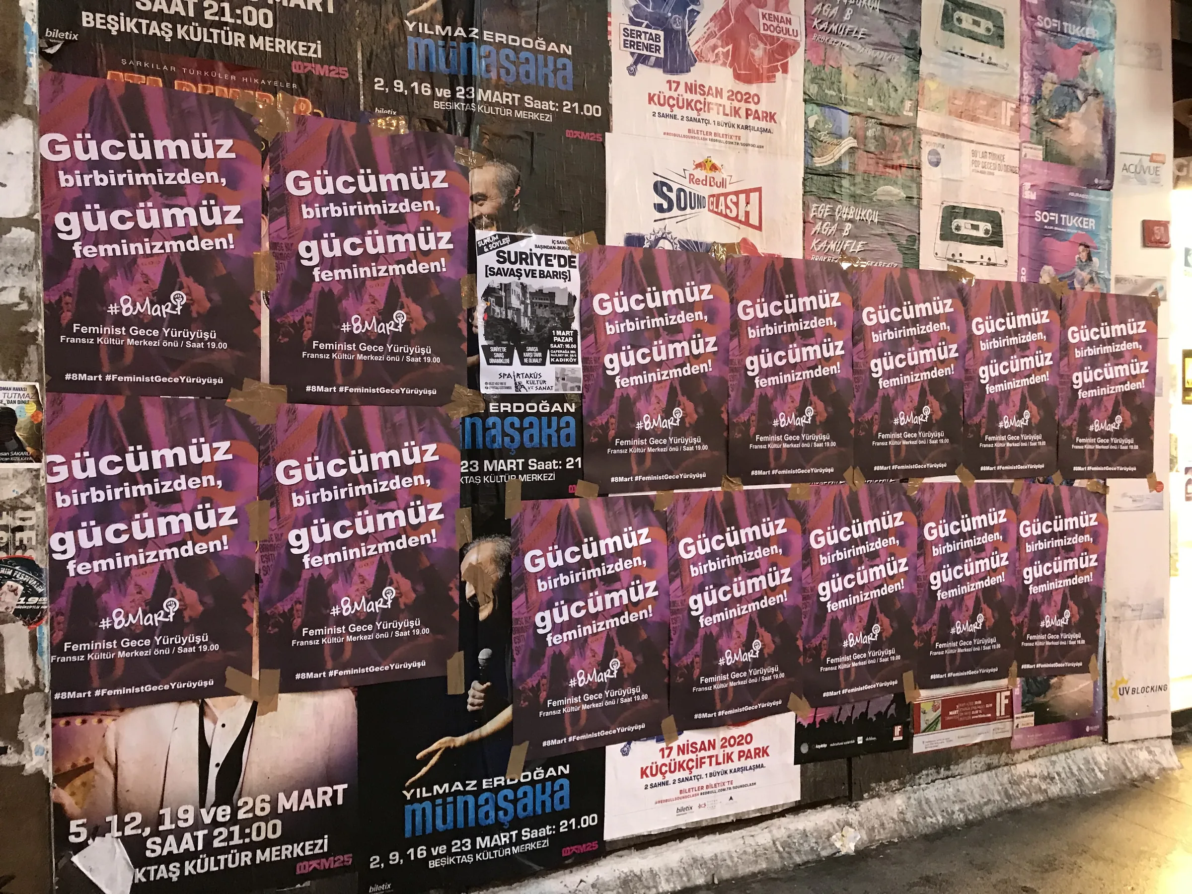 8 Mart Feminist Gece Yürüyüşü / 2020 / Afişleme