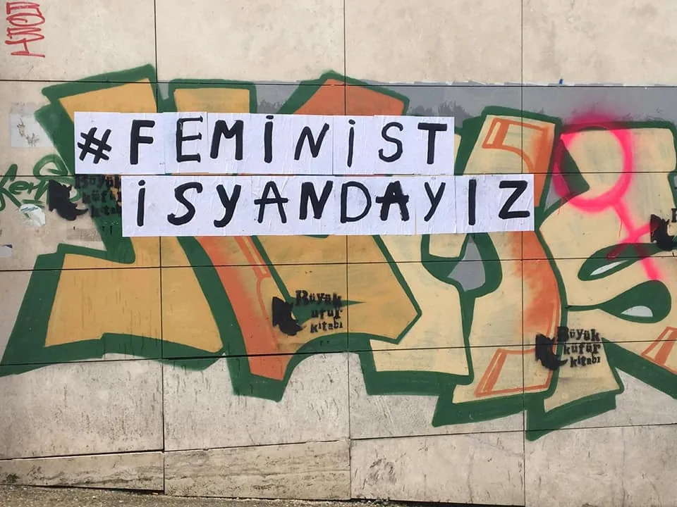8 Mart Feminist Gece Yürüyüşü / 2020 / Fransız yazılaması