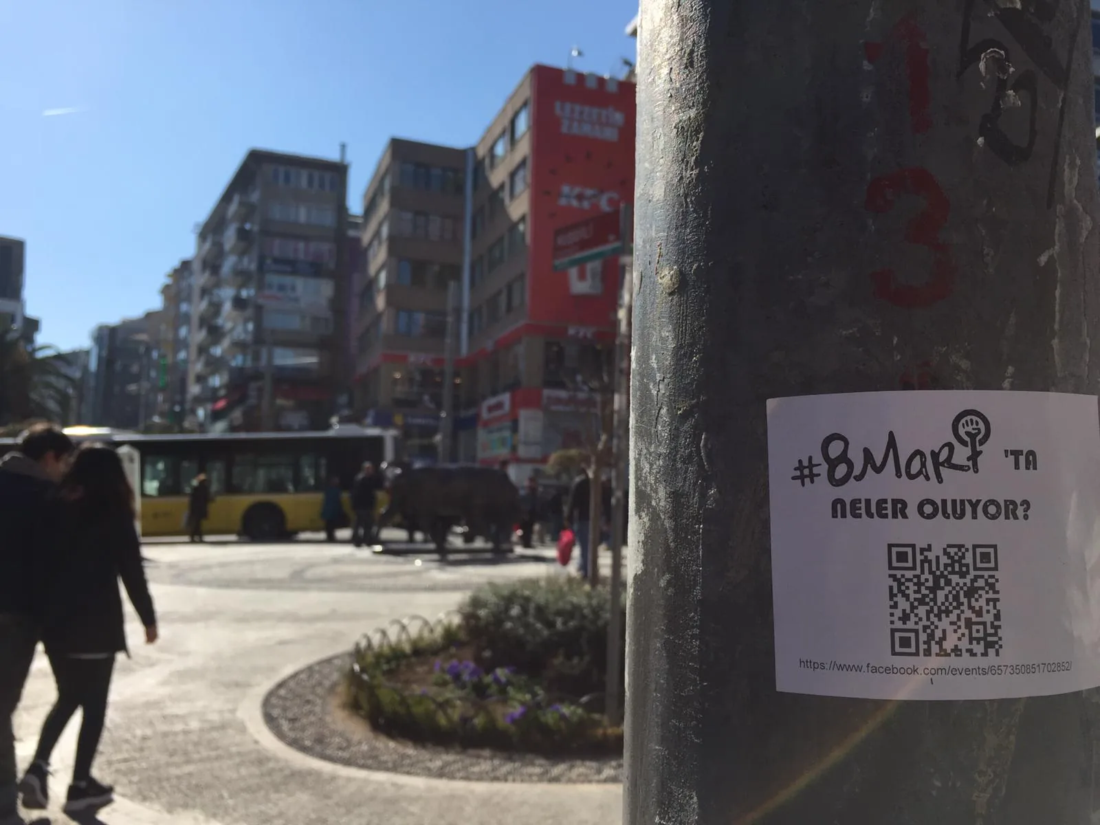8 Mart Feminist Gece Yürüyüşü / 2020 / Fransız yazılaması